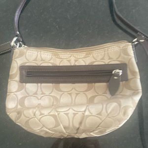 Small Coach Tan Crossbody